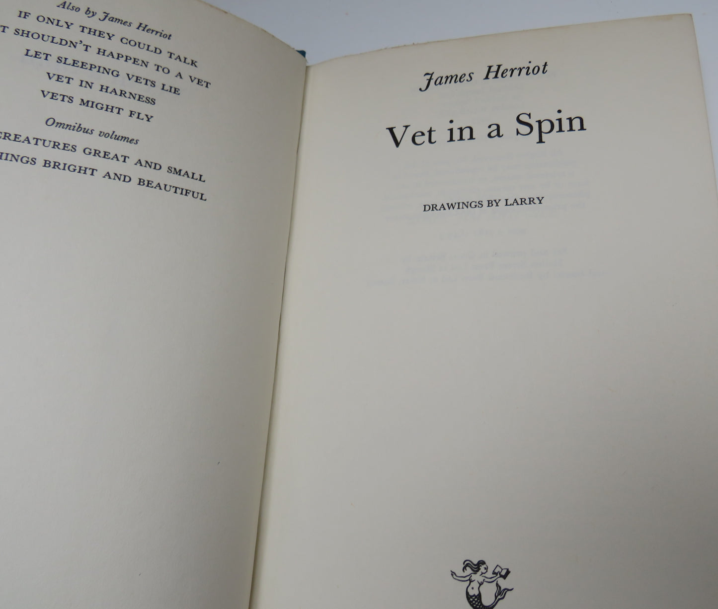 Vet In A Spin By James Herriot 1977