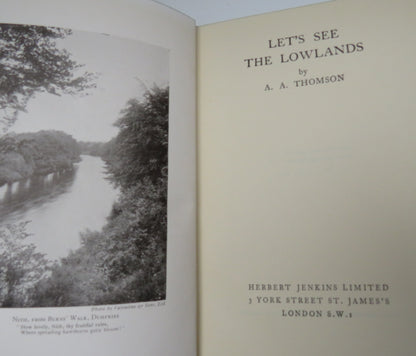 Let's See The Lowlands By A.A. Thomson 1930 book image 4