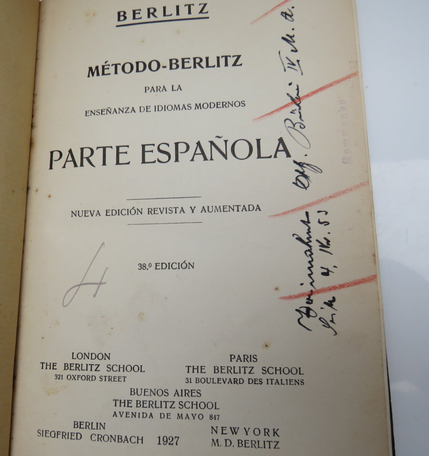 Berlitz Metodo-Berlitz Para La Ensenanza De Idiomas Modernos 1927