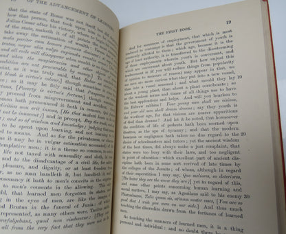 The Advancement Of Learning Book I. By Francis Bacon 1934 book image 4