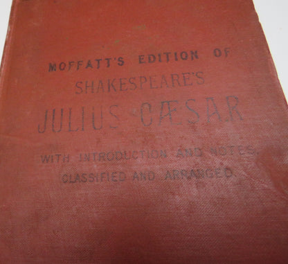 Moffatt's Edition Of Shakespeare's Julius Caesar 4th Edition book image 3