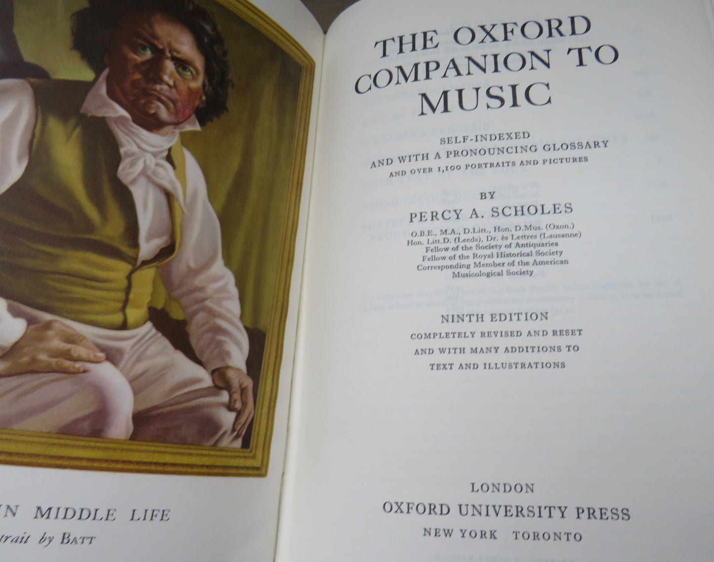 The Oxford Companion To Music By Percy A.Scholes