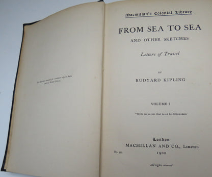 From Sea To Sea And Other Sketches Letters Of Travel By Rudyard Kipling Volume 1 book image 3