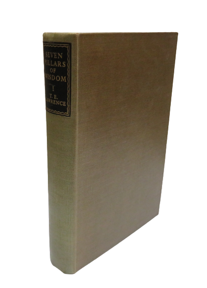 Seven Pillars Of Wisdom A Triumph BY T.E.Lawrence Volume I book front cover