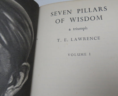 Seven Pillars Of Wisdom A Triumph BY T.E.Lawrence Volume I book image 3
