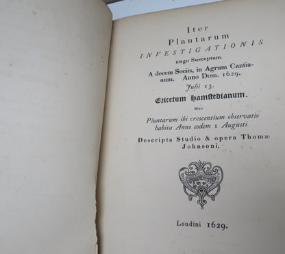 Opuscula Omnia Botanica Thomae Johnsoni 1837 Reprint From 1629 Edition book image 7