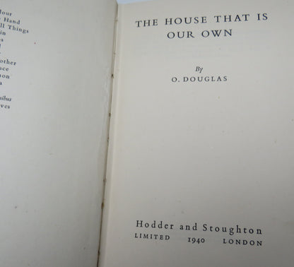 The House That Is Our Own By O.Douglas 1940 book image 3