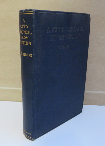 A City Council From Within by E.D Simon 1926 book image 2