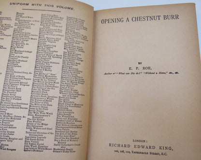 Opening A Chestnut Bur By E.P. Roe book image 3