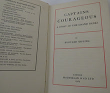 Load image into Gallery viewer, Captains Courageous, A Story of the Grand Banks by Rudyard Kipling 1963
