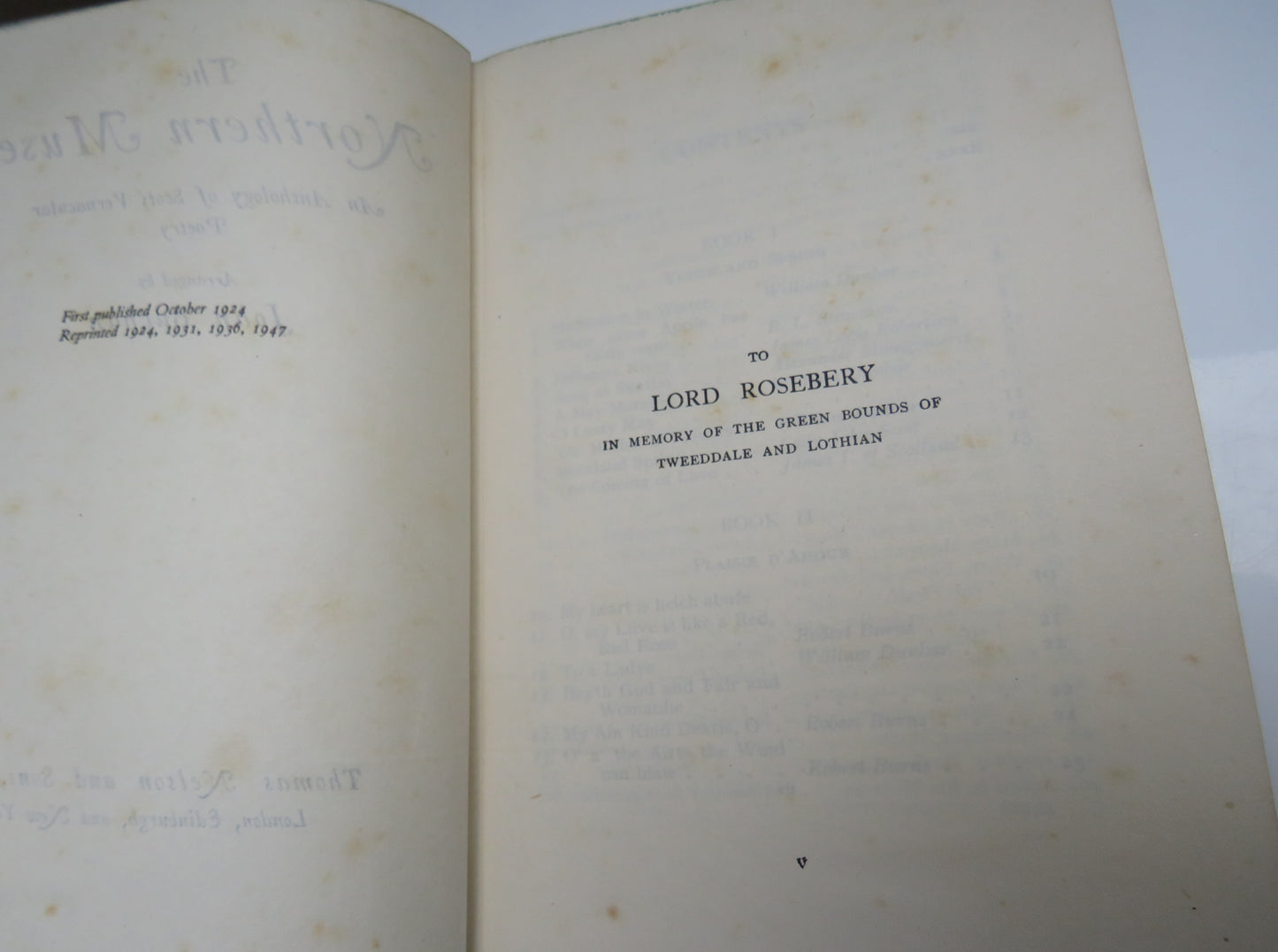 The Northern Muse An Anthology Of Scots Vernacular Poetry Arranged By John Buchan 1947