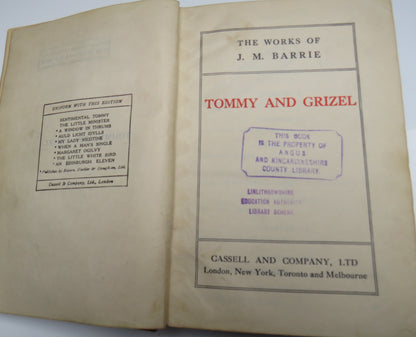 The Works of J.M. Barrie Tommy and Grizel book image 5