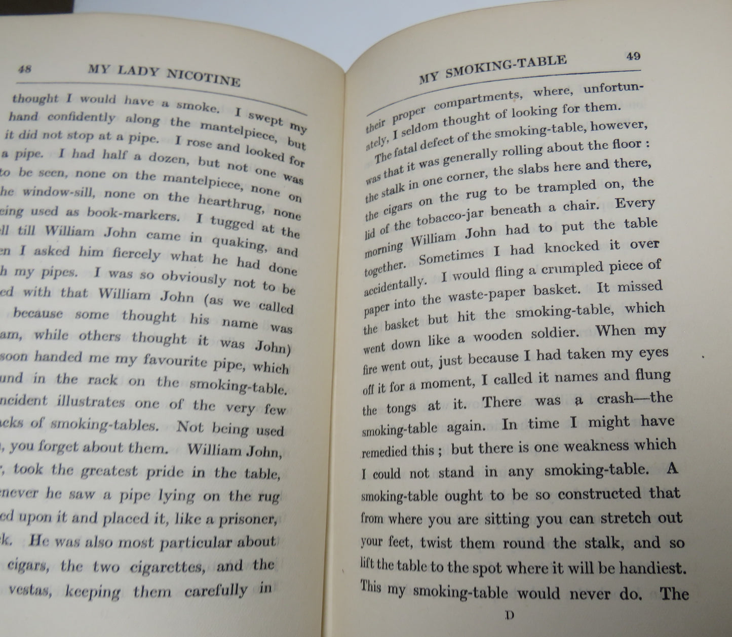 The Works Of J.M.Barrie Farewell My Lady Nicotine