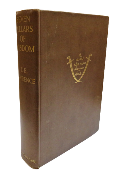 Seven Pillars Of Wisdom A Triumph By T.E. Lawrence 2nd Impression 1935 book front cover