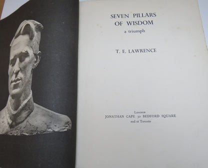Seven Pillars Of Wisdom A Triumph By T.E. Lawrence 2nd Impression 1935 book image 3