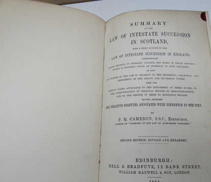 Summary Of The Law Of Intestate Succession In Scotland 1884 book image 4