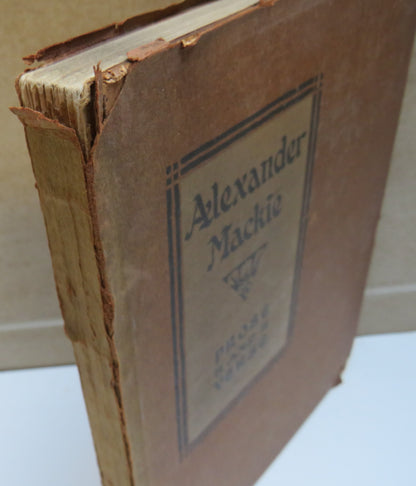 Alexander Mackie Prose And Verse By John Minto Robertson 1916 book image 3