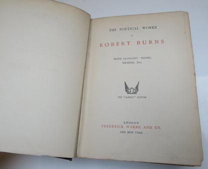 The Poetical Works Of Robert Burns With Glossary, Notes, Memoir etc book image 3