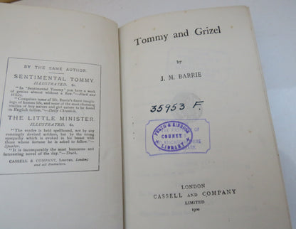 Tommy and Grizel By J.M. Barrie 1909 book image 4