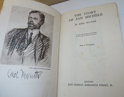 The Story Of San Michele By Axel Munthe 1933 book image 3