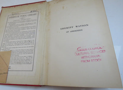 Sheriff Watson Of Aberdeen The Story Of His Life and His Work For The Young By His Grand-Daughter Ma book image 3