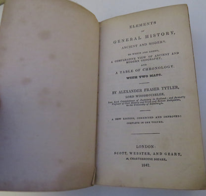Elements Of General History, Ancient and Modern By Alexander Fraser Tytler 1842 book image 6