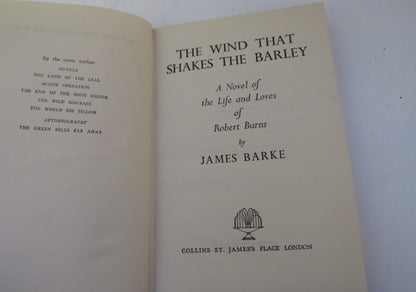 The Wind That Shakes The Barley by James Barke, A Novel of the Life & Loves of Robert Burns, Antique book image 4