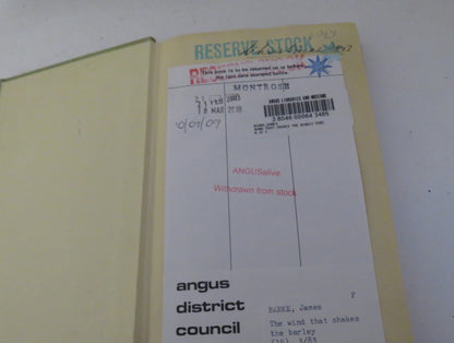 The Wind That Shakes The Barley by James Barke, A Novel of the Life & Loves of Robert Burns, Vintage book image 3