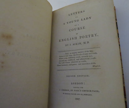 Letters To A Young Lady On A Course Of English Poetry By J.Aikin 1807 book image 4