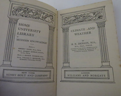 Climate And Weather By H.N Dickson book image 4