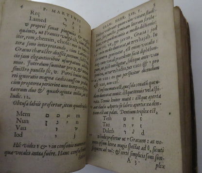 Grammatica Hebraeae Libri Dvo By Petri Martinii 1607 book image 8