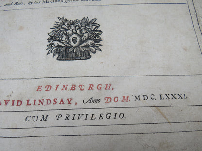 The Laws And Acts Of Parliament Made By Kings & Queens Of Scotland 1681 book image 7