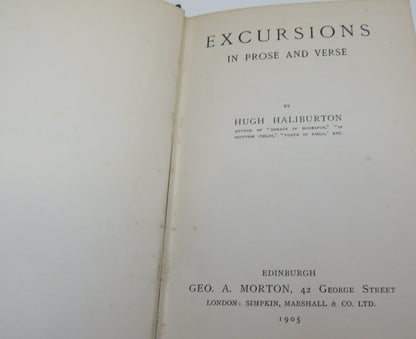 Excursions In Prose And Verse By Hugh Haliburton 1905 book image 3