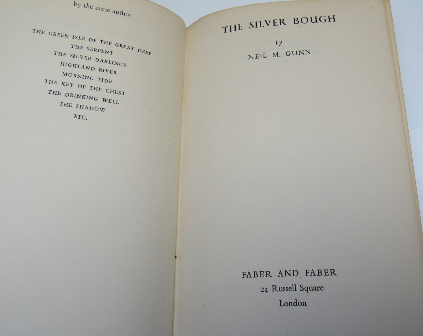 The Silver Bough By Neil M. Gunn 1948 1st Edition