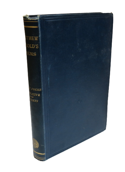 Poems By Matthew Arnold Early Poems Narrative Poems and Sonnets 1888 book front cover
