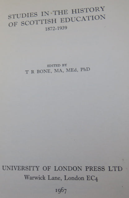 Studies In The History Of Scottish Education 1872-1939 book image 3