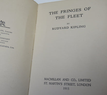 The Fringes Of The Fleet By Rudyard Kippling 1915 book image 3