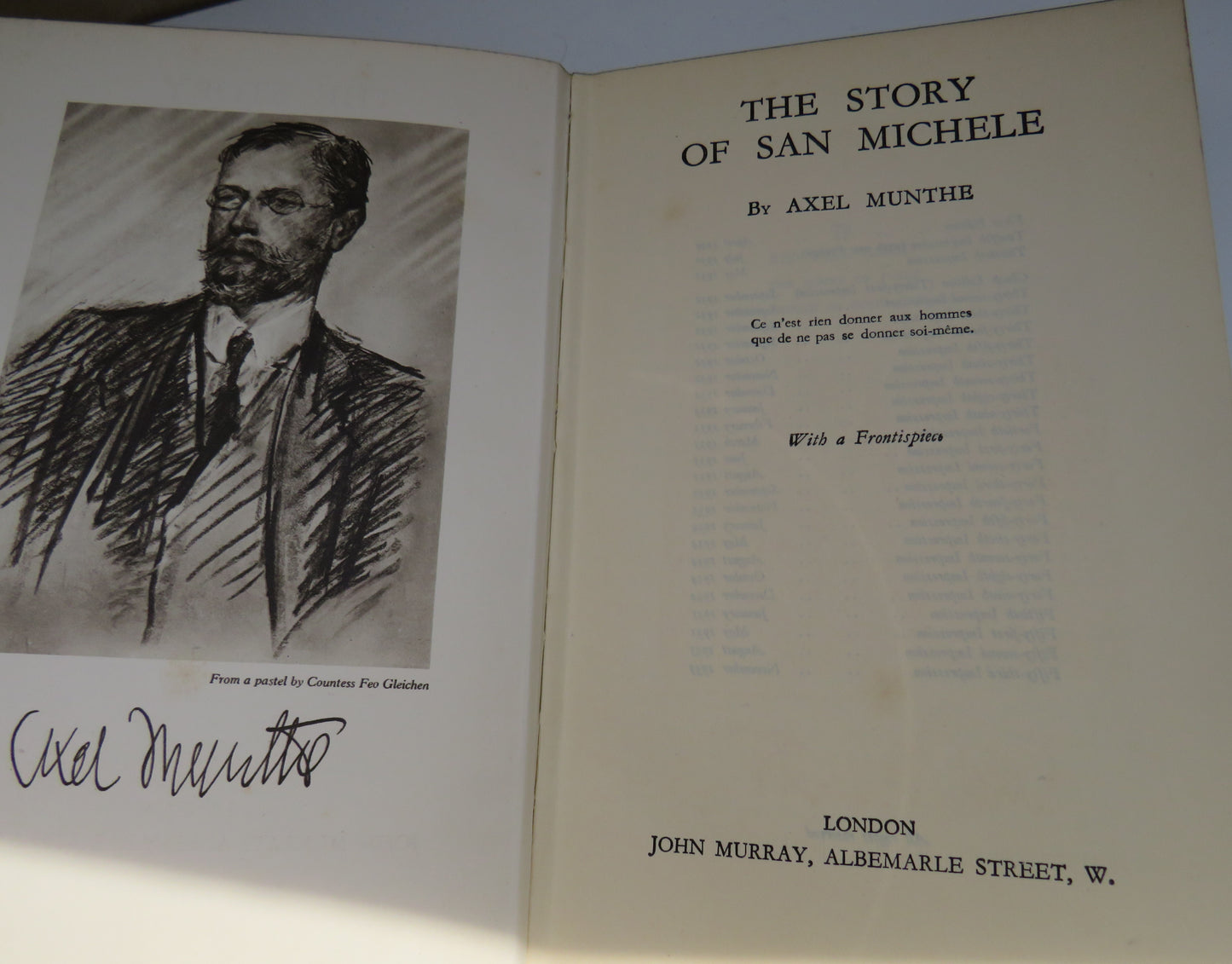 The Story Of San Michele By Axel Munthe 1935