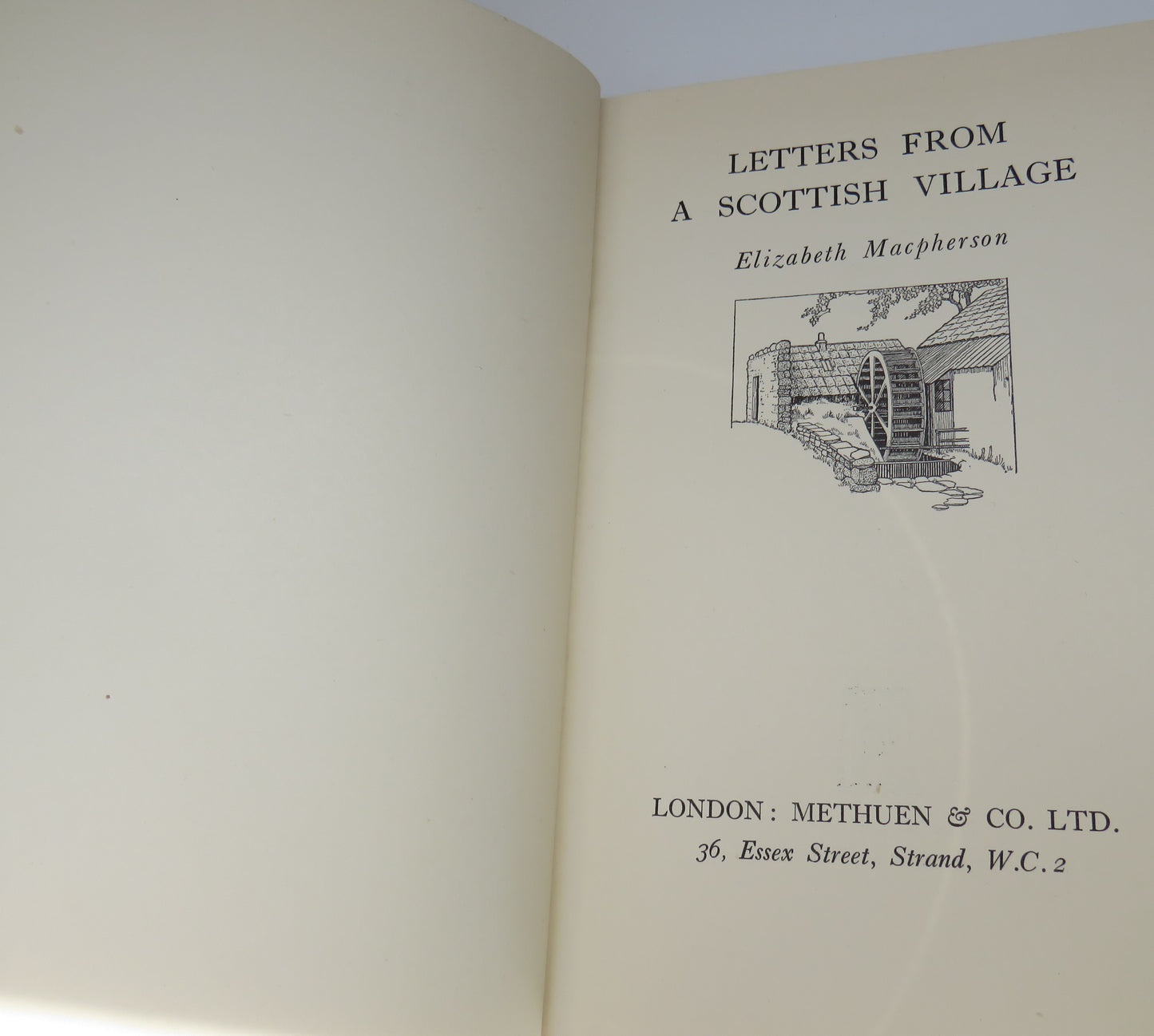 Letters From A Scottish Village By Elizabeth Macpherson