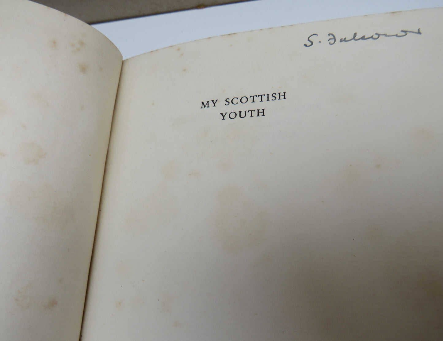 My Scottish Youth By R.H.Bruce Lockhart 1937 1st Edition