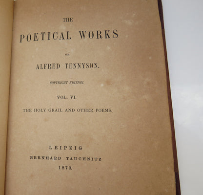 The Poetical Works Of Alfred Tennyson Volume VI 1870 book image 3