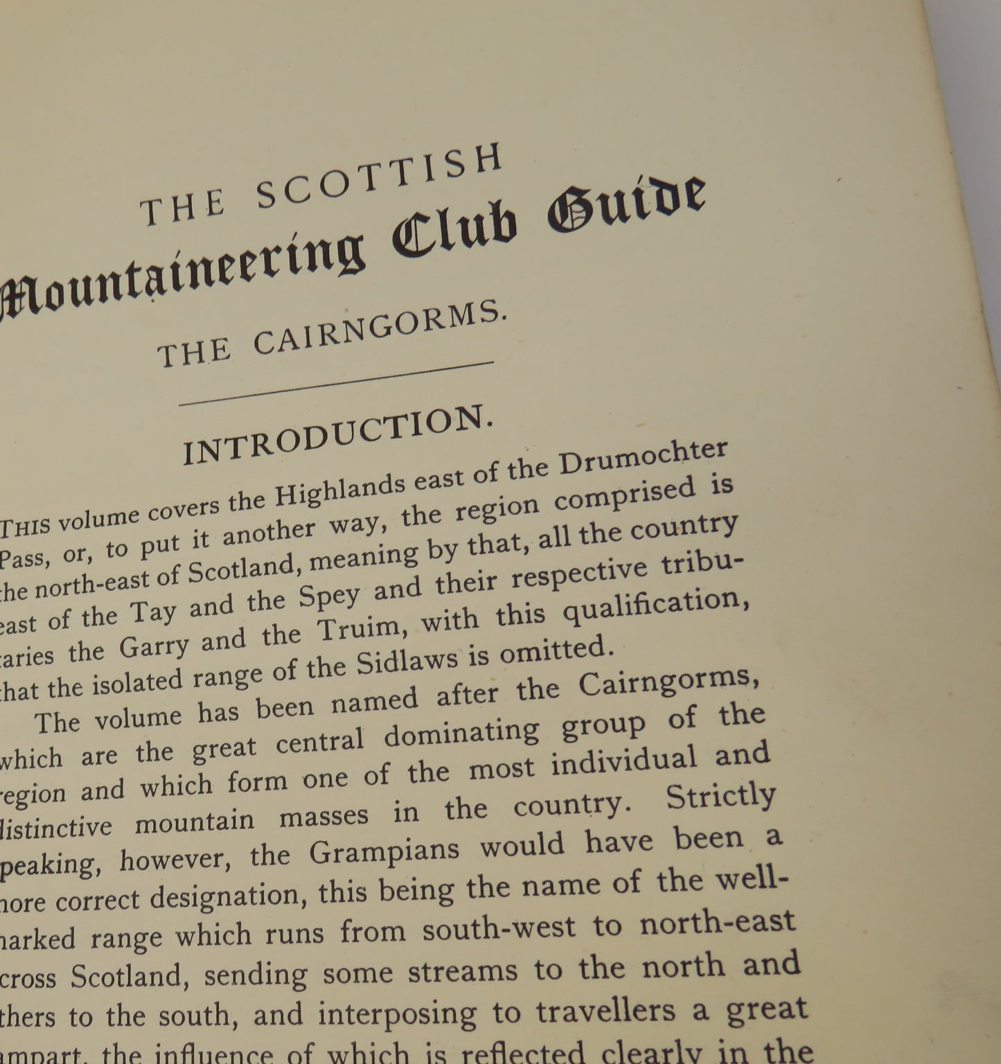 The Scottish Mountaineering Club Guide The Cairngorms By Sir Henry Alexander 1938