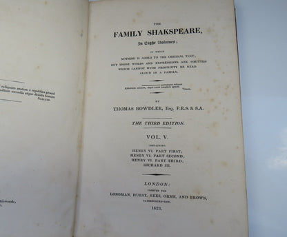 The Family Shakspeare By Thomas Bowdler Volume V 1823 book image 5